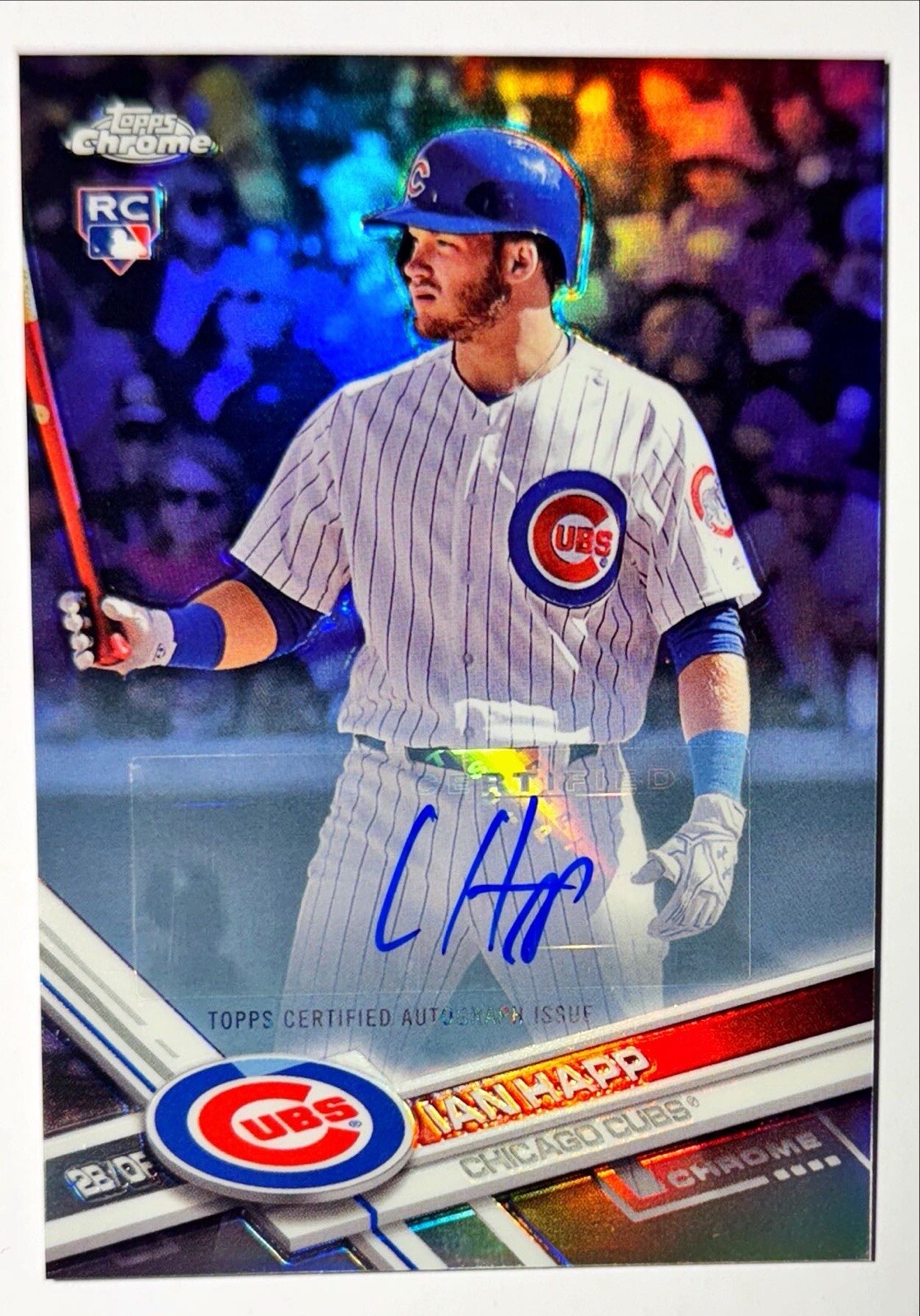 Ian Happ 2017 Topps Chrome Update #HMT66 Auto Refractor Rookie RC Cubs