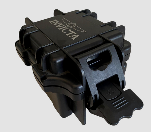 invicta Watch Heavy Duty Plastic Black Presentation Case Foam Protection 1 Slot - Picture 7 of 9