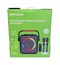 MOYLEAF K253 Multifunctional Handle Portable Speaker W/ Two Wireless Microphones