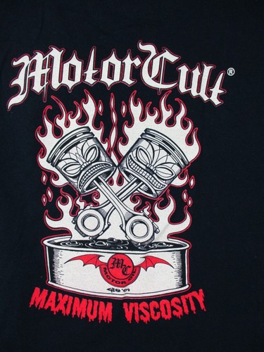 Vintage Motor Cult So Cal Shirt Mens Large Black Cotton Tee Motor Oil GEO 2004 - Picture 2 of 7
