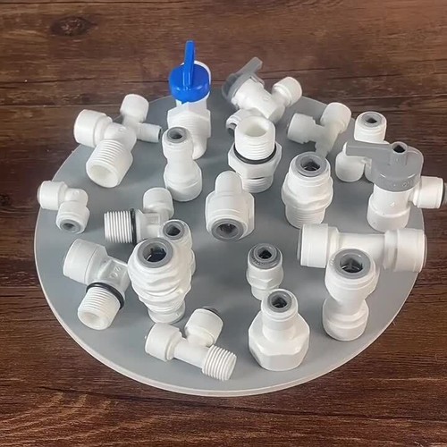 1/4" 3/8" Push Fit Connector Adapter Valve RO Fridge Unit Water Filter Fittings - Video 1 of 1