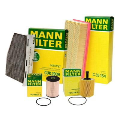 #ad Mann Engine Oil Fuel amp; Air Filters Kit For VW Golf TDI Jetta 10 14 2.0L L4 CJAA $65.95