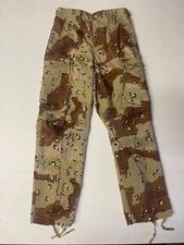NEW USGI 6-Color Desert Camouflage Trousers Pant X-Small X-Short Chocolate Chip