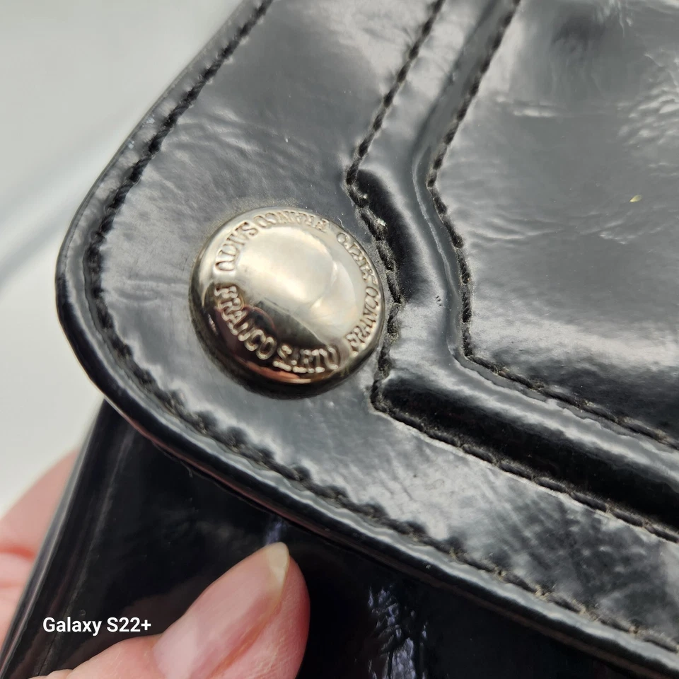 BOLSO CLUTCH FRANCO SARTO CHAROL NEGRO RECTANGULAR NOCHE SIN CORREAS Foto 4 de 4