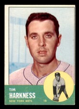 1963 Topps Baseball #436 Tim Harkness EX *e1