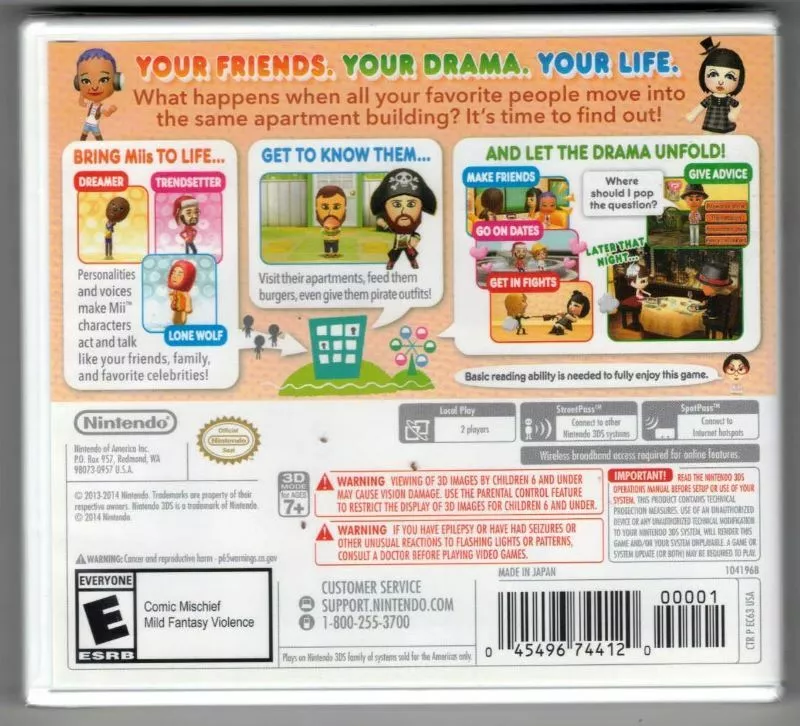 Tomodachi Life Selects 3DS (Brand New Factory Sealed US Version) Nintendo  3DS, n 45496742782 | eBay