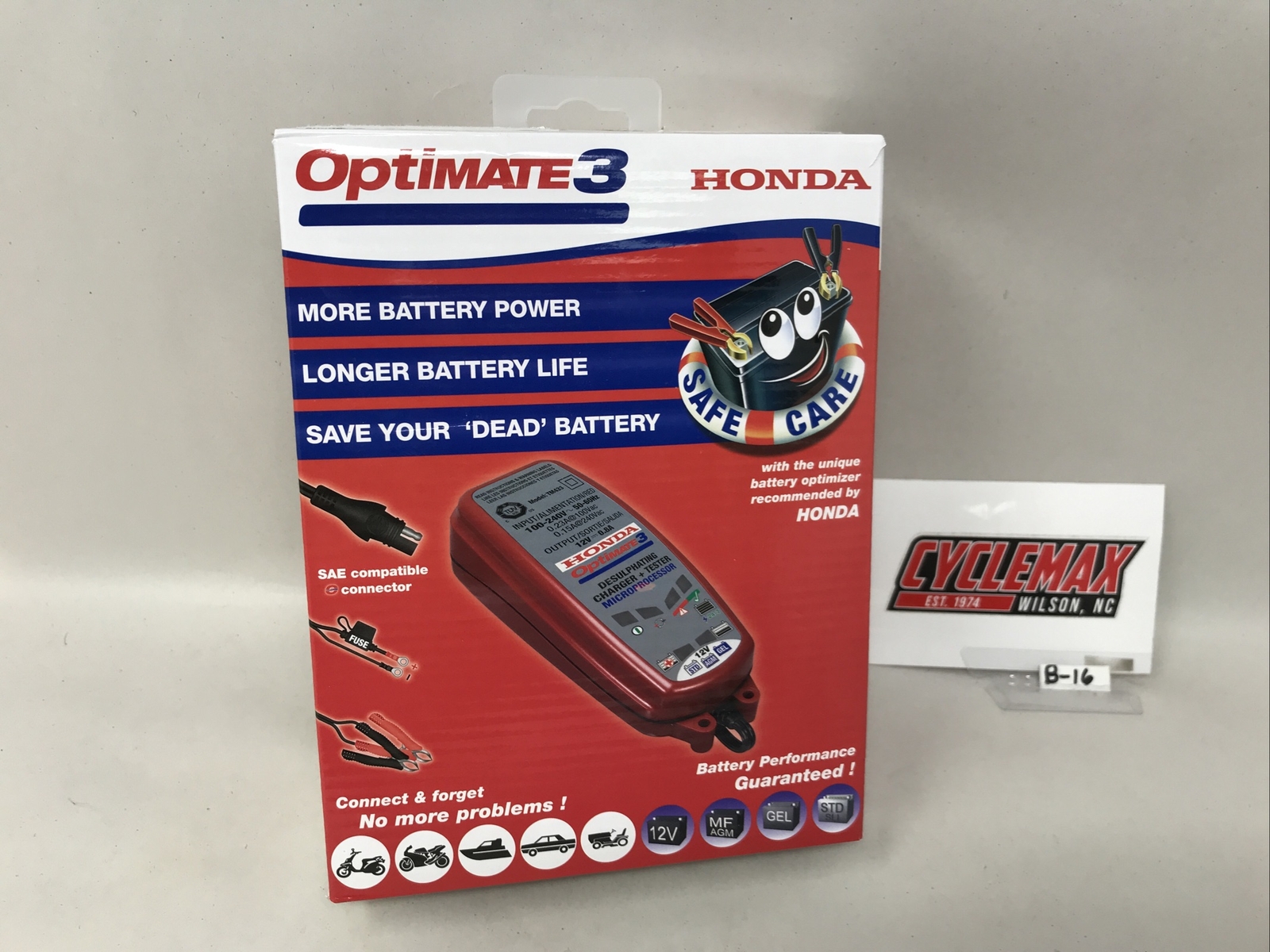 Honda “NOS” Optimate 3 Charger Tester Maintainer - Model # 31670-BMS