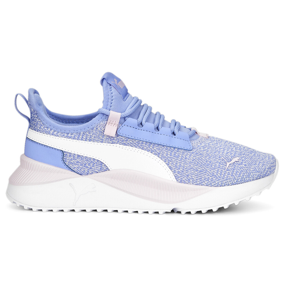Молодежные кроссовки Puma Pacer Easy Street на шнуровке для девочек фиолетового цвета, повседневная обувь 3844360