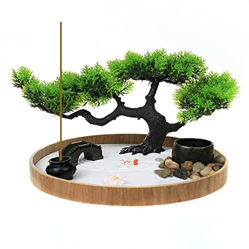 BANDAI - garden！！！ Japanese Zen Garden For Desk Zen Garden Sand Kit Artificial