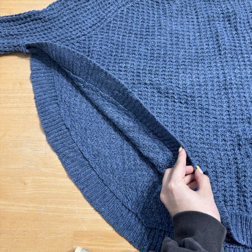 Lauren Ralph Lauren Women’s Sweater Curved Hem Blue Knit Size Medium - Bild 3 von 9