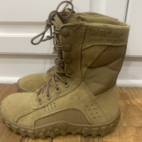 Rocky S2V Military Army Desert Combat Boots Vibram Sole 790G W SZ 6.57 MEN 4.5 eBay