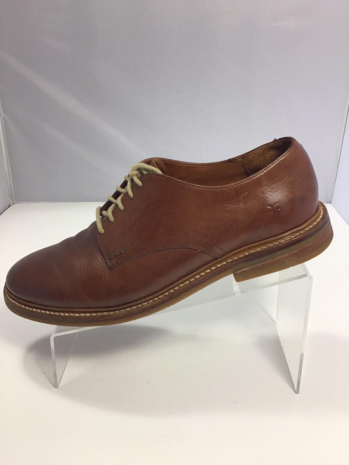 FRYE Men's Oxford Shoes Brown Leather Made in Mexico.… Gem