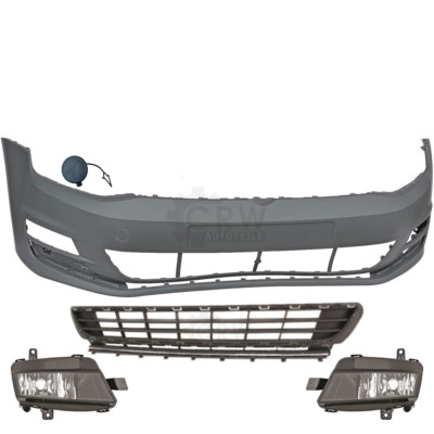 Stoßstange vorne+Nebel+Zubehör für VW Golf 7 VII 5G Bj. 12->>