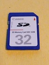 Canon 32MB SD CARD FOR EARLY DIGITAL CAMERA CAMCORDER SDC-32M