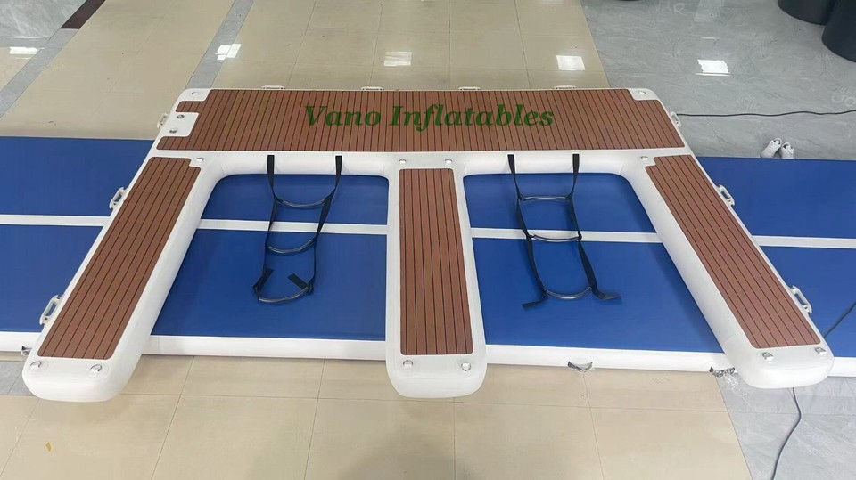 13.5ft Inflatable Jet Ski Dock NonSlip EVA E Dock Platform for Boat