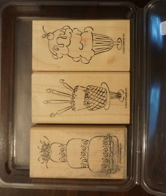 Sweet Treats wood mount stamp set retired stampin up stamps | eBay