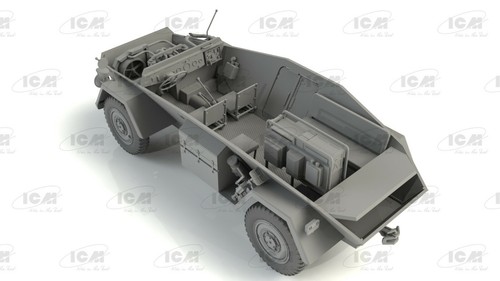 ICM 35110 - 1/35 - Sd.Kfz. 247 Ausf.B, German Command Armoured Vehicle - Picture 5 of 12