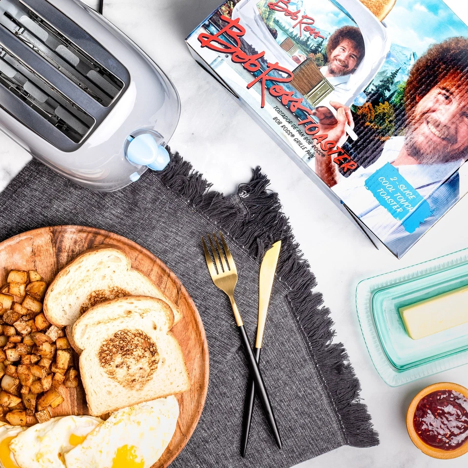 Uncanny Brands Bob Ross Toaster - Toasts Bob's Iconic Face onto Your Toast - Image 3 of 4