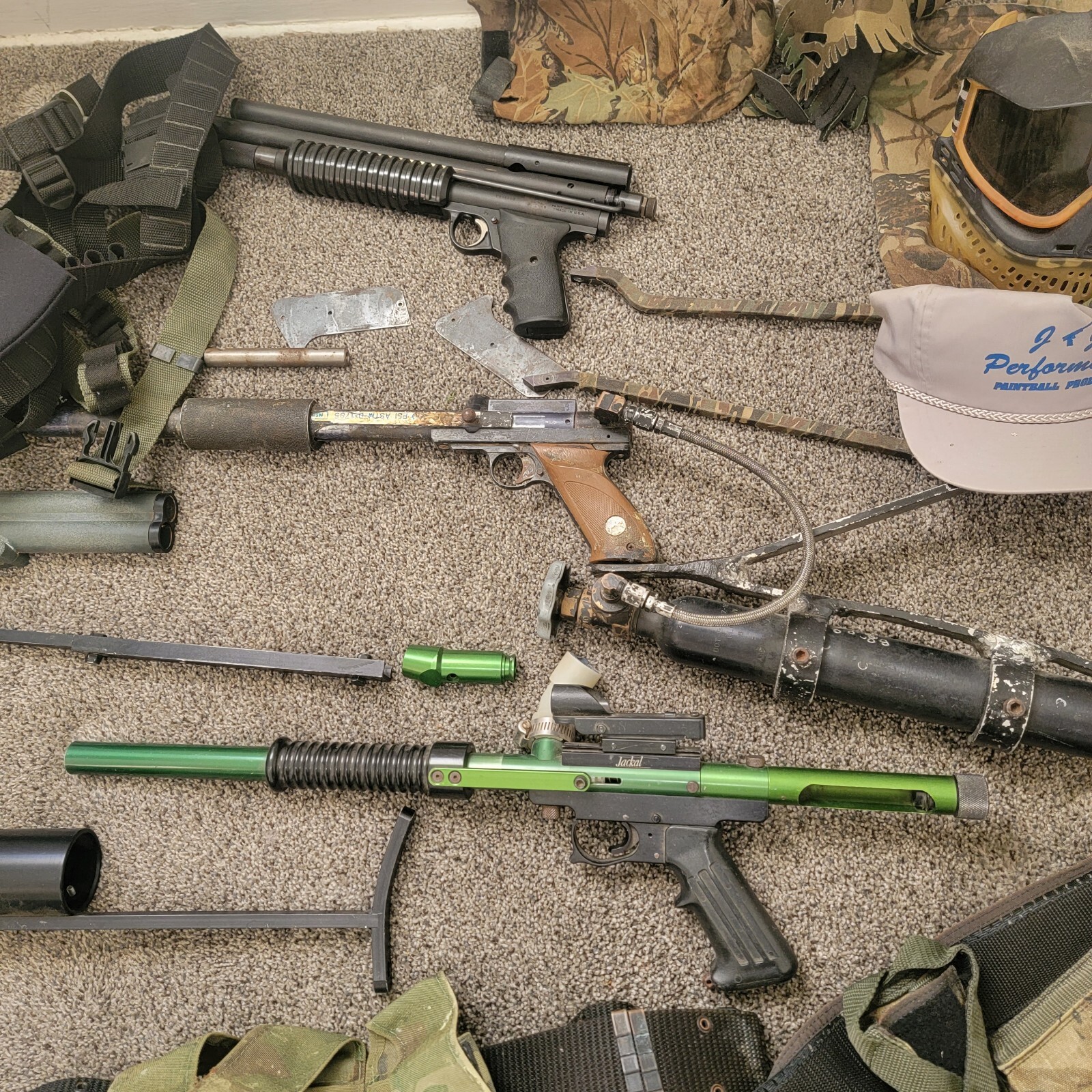 Old School Vntagr Paintball Gun Lot Sheridan Idema Unique Nelson JT