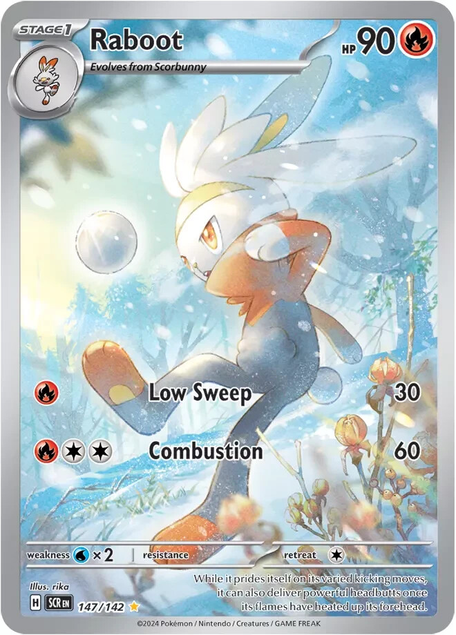 Pokémon TCG Raboot 147/142 Illustration Rare Stellar Crown