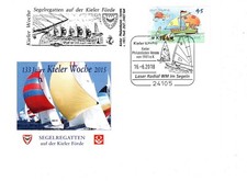 Kieler Week regate veliche timbro speciale laser radiale mondiali 2018