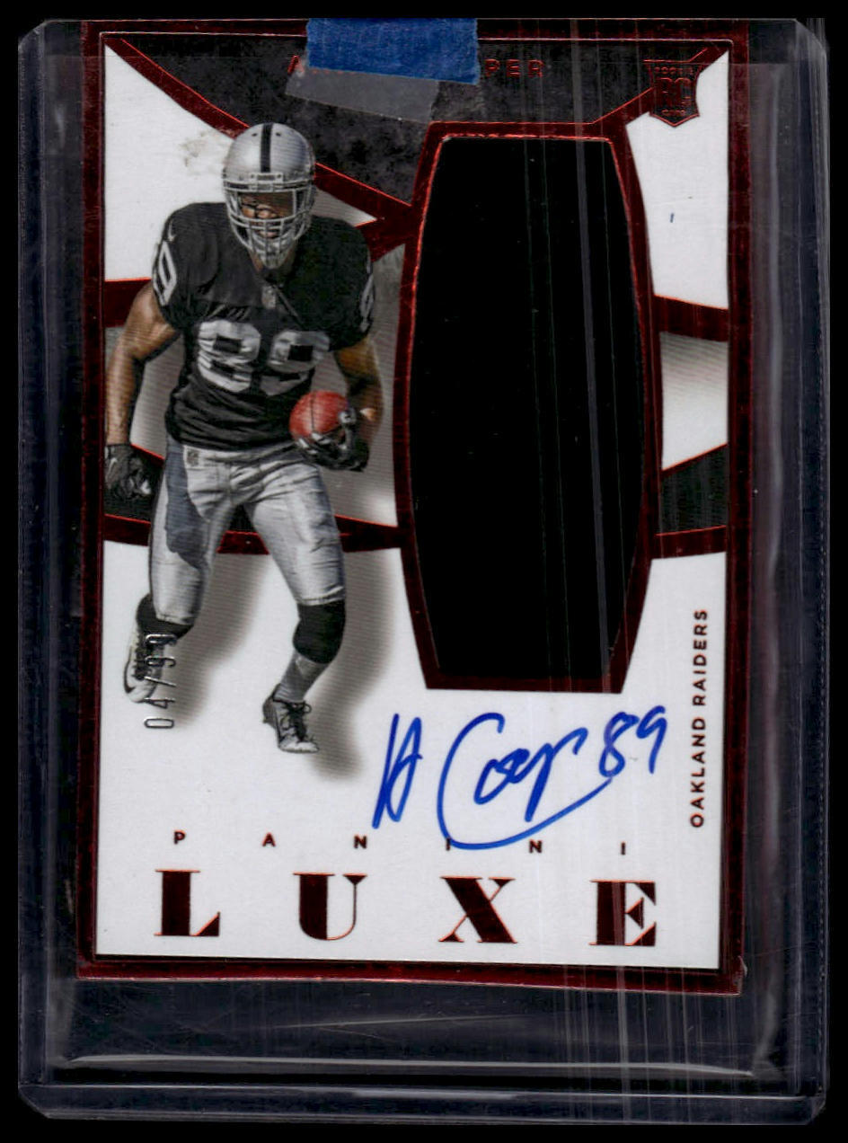 Amari Cooper Panini Luxe Framed Rookie Memorabilia Autograph #AC Base