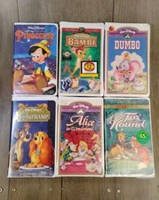 Lot 6 New Sealed Disney classics VHS Movies