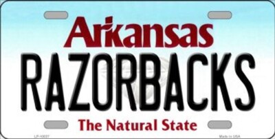 Razorback Tag Razorbacks Arkansas Novelty Metal License Plate Tag | eBay
