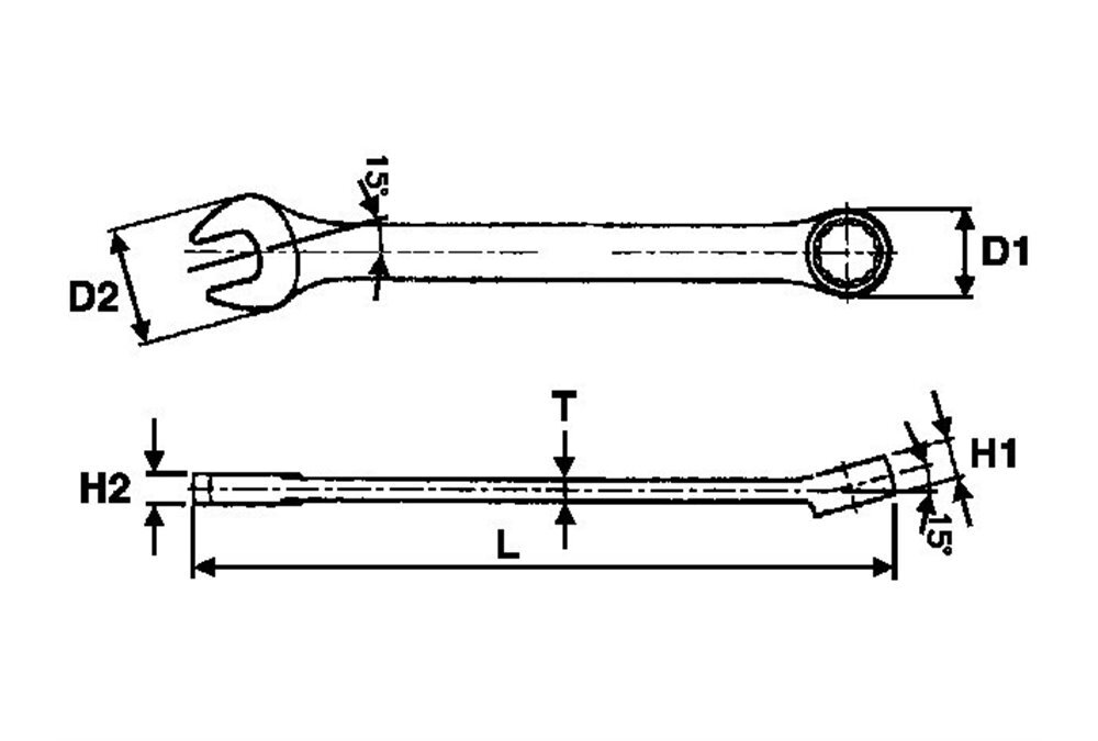 TENGTOOLS 72671605 Chiave Combinata 21MM 600521