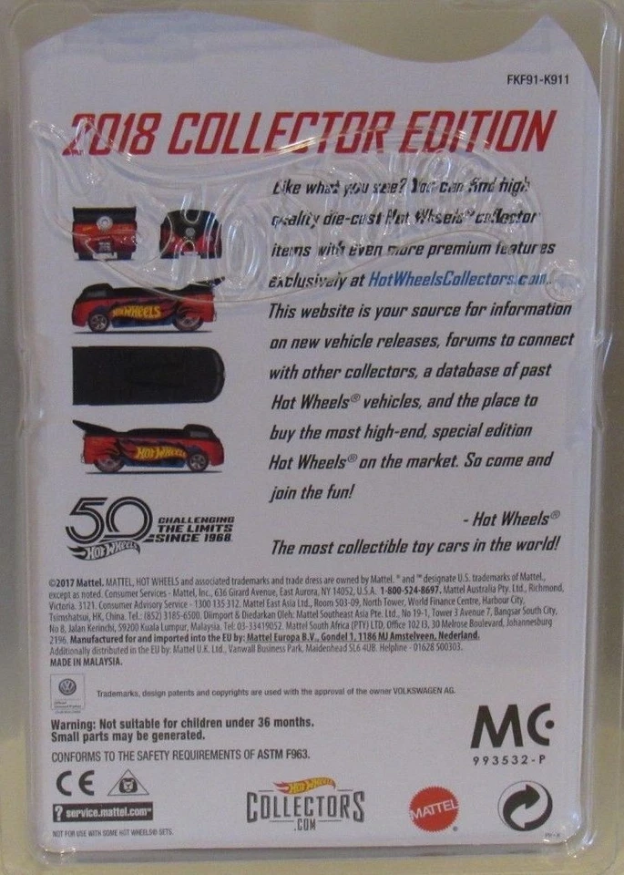 大众拖曳卡车风火轮 Kmart 2018 邮件真实骑手大众巴士 — 第 3/3 张图片