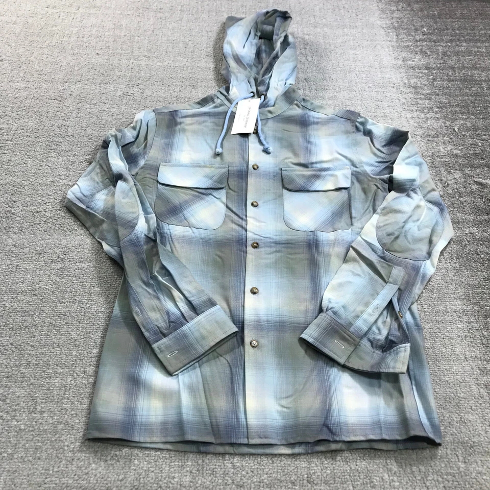 New Opening Ceremony Shirt Mens Small Button Up Hoodie Pendleton Casual - Image 2 of 4