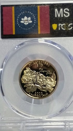 2002 S 25C Clad Mississippi Quarter PCGS PR70DCAM #783 Transparent Pricing - Picture 1 of 2