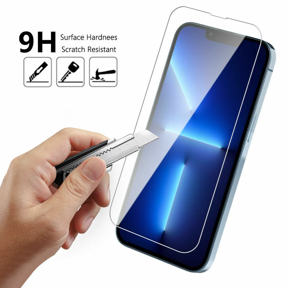 For iPhone 17 16 15 14 13 12 11 Pro Max X XR 16E Tempered Glass Screen Protector - Image 3 of 4