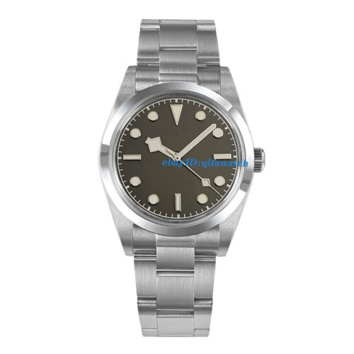 Reloj Hombre 39mm 36mm Cristal Zafiro Estéril Negro Azul Movimiento NH35 Cepillado - Imagen 12 de 22