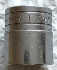 SNAP ON TW321, 1/2" DRIVE, 1" SOCKET, SHALLOW, 6 POINT.