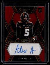 2023 SELECT DRAFT RED X FACTOR ROOKIE AUTO ALEX AUSTIN OSU