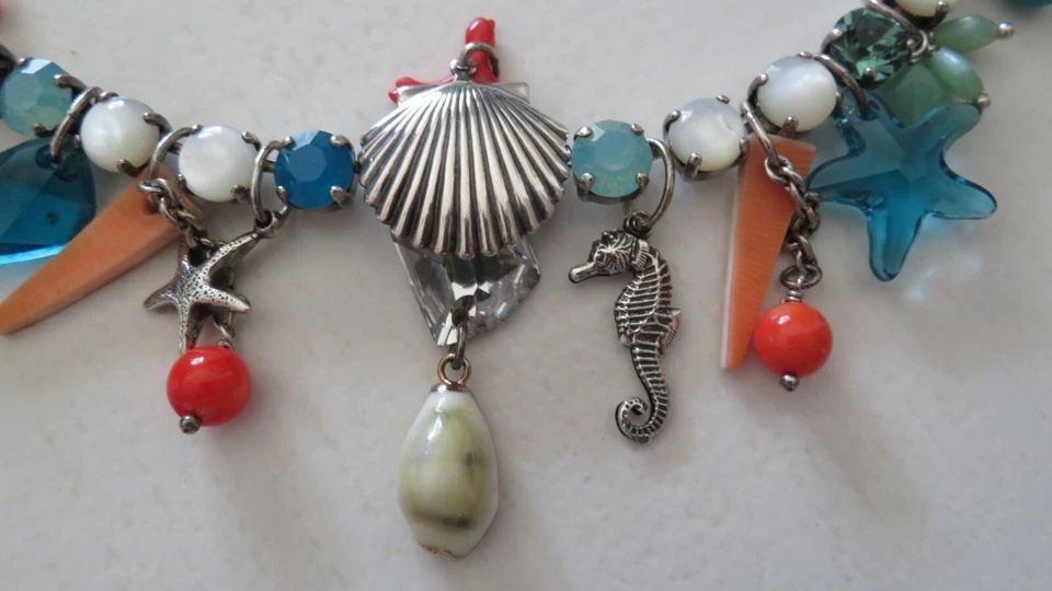 collier reminiscence thème mer - Photo 4/4