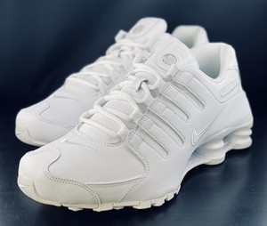 nike shox triple white