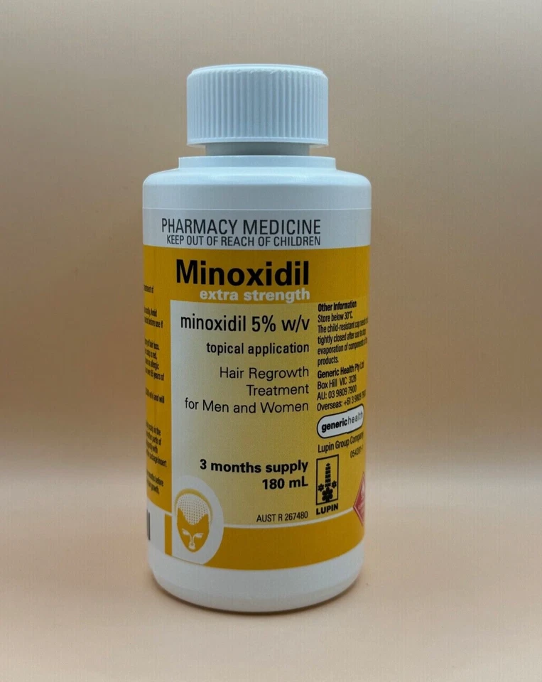 Minoxidil Extra Strength 5% 180ml 3 MONTH Regaine Generic HAIR LOSS TREATMENT - image 2 of 4