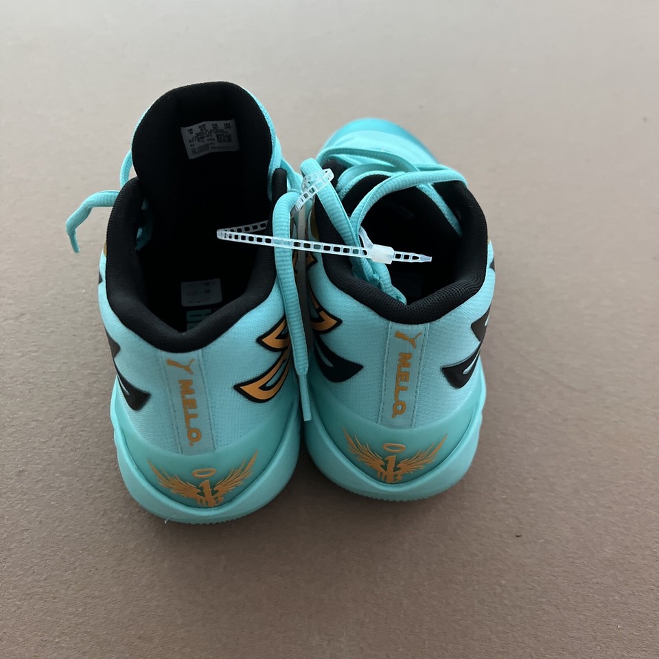 Puma Melo MB.02 Green Teal Basketball Shoes 37759001 Mens