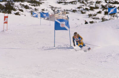 Gudmund S�derin Mens giant slalom skiing event at the Seefeld- 1976 Old Photo 2