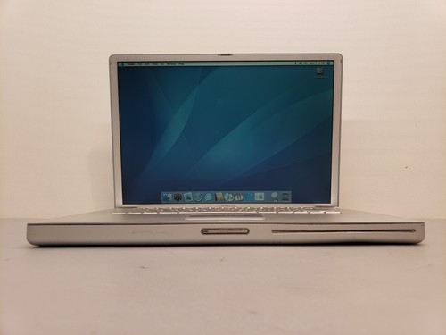 Vintage Apple MacPowerBook G4 A1095 Silver Laptop 1GB 160GB OSX 10.4 ...