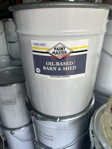DARK GREY Oil Based Barn And Shed,fence Paint 20lts Used By The ...