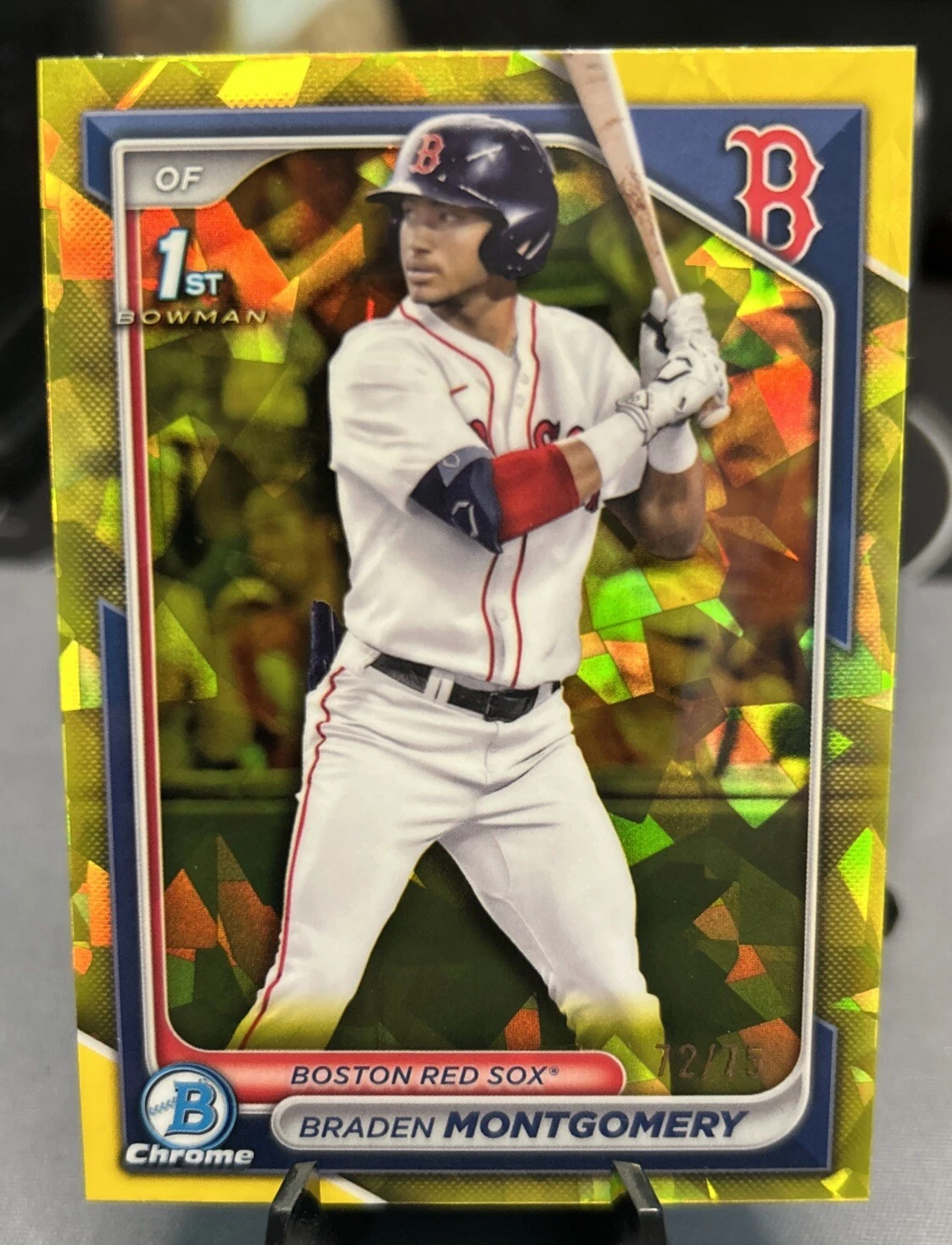 2024 Bowman Draft Sapphire Braden Montgomery 1st Yellow Refractor /75 011925