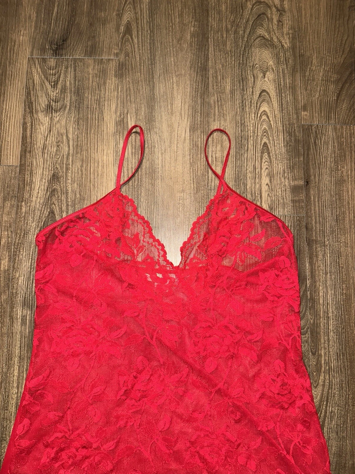 UNDERCOVER Abito Slip Vintage Y2K Victoria’s Secret 2002 Rosso Pizzo Large