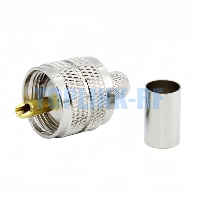 Rg6 Cable N Male Crimp RF Connector For LMR300 Cable Bnc Connector