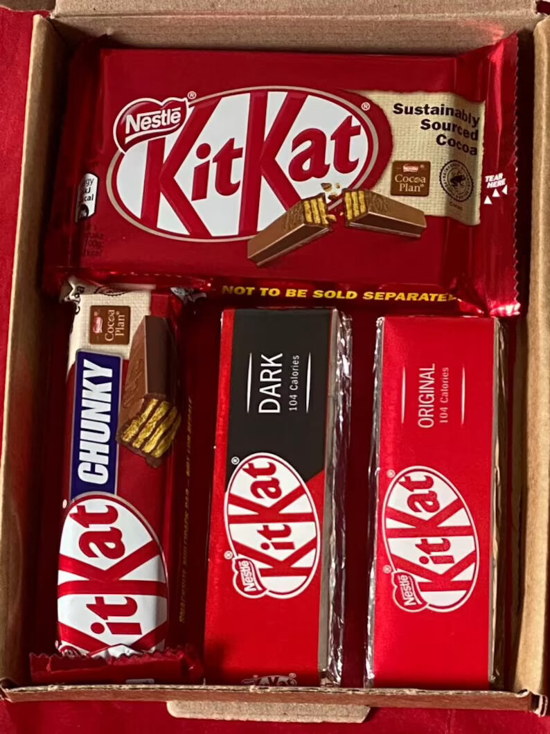 KitKat Personalised Sweet Chocolate Box Gift Hamper Birthday Present | eBay