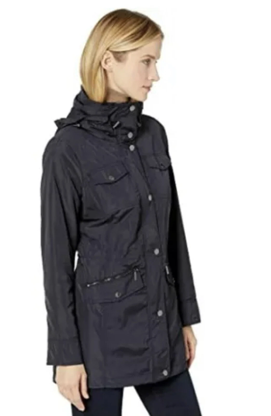 Giacca nera Michael Michael Kors antipioggia anorak