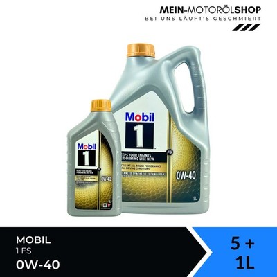 Mobil 1 FS 0W-40 VW Nissan Mercedes MB BMW LL-01 5+1 Liter = 6 Liter