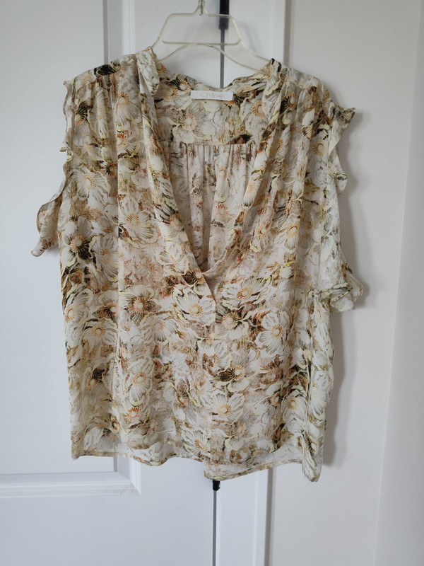 Chloe silk blouse, size 36, EUC, made in France
